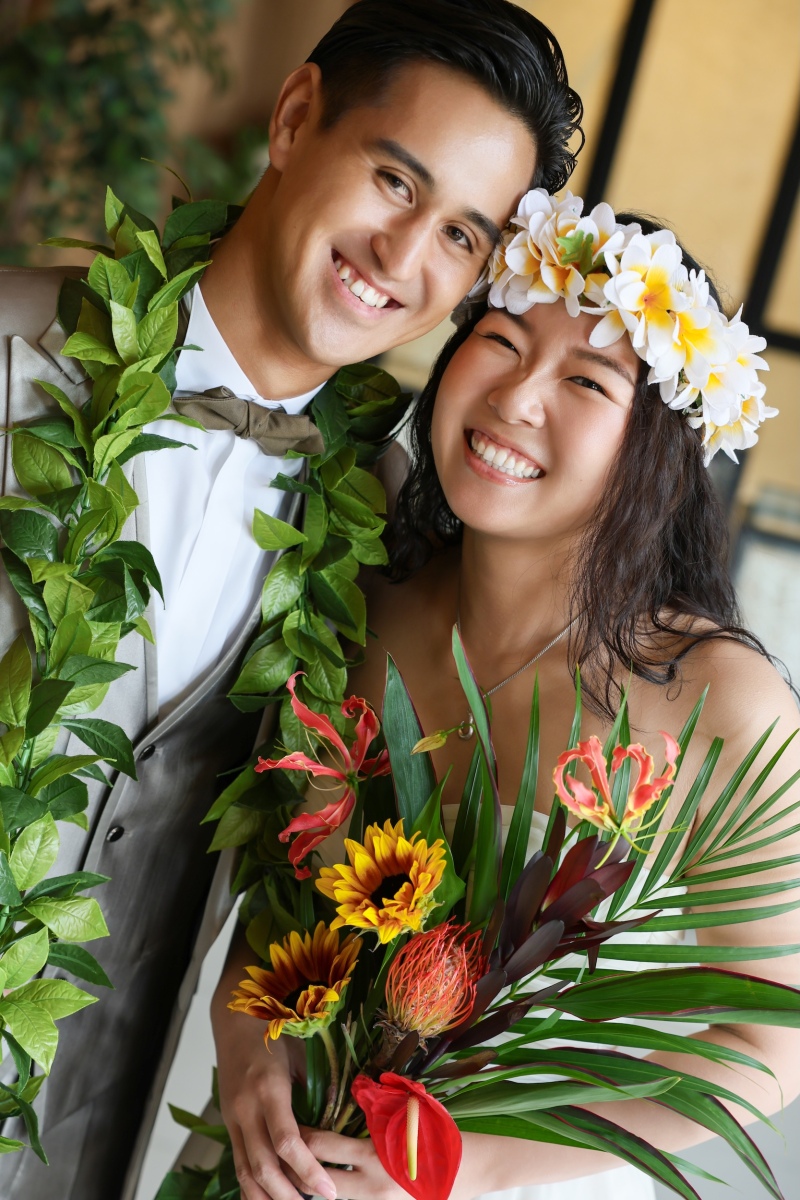 ふたり寄り添って幸せショット