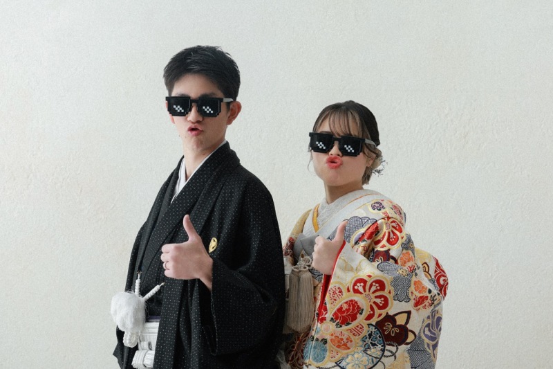 和装&times;サングラス