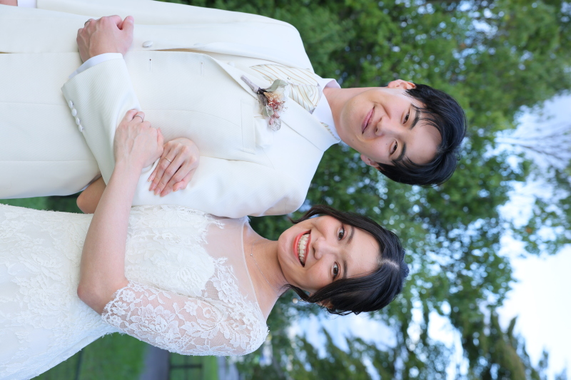 ガーデンでの撮影も