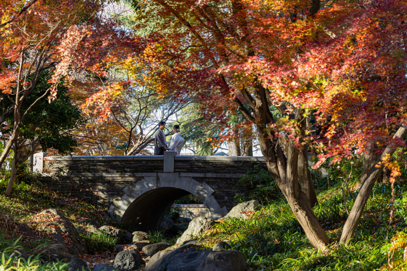 【紅葉・和装】栃木県中央公園ロケーション