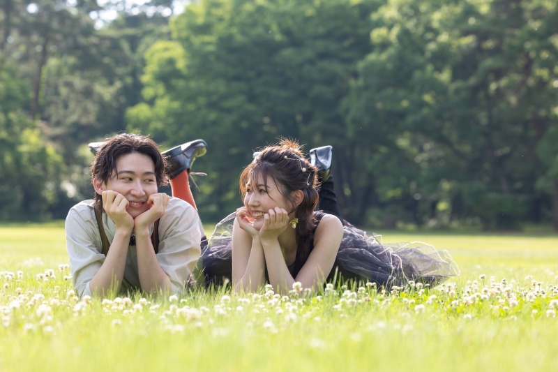 公園でも撮影！