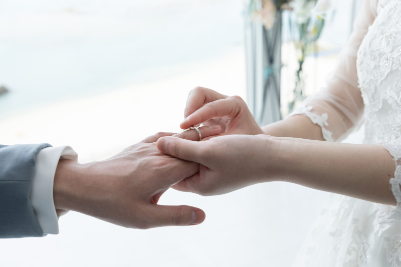 指輪の交換　