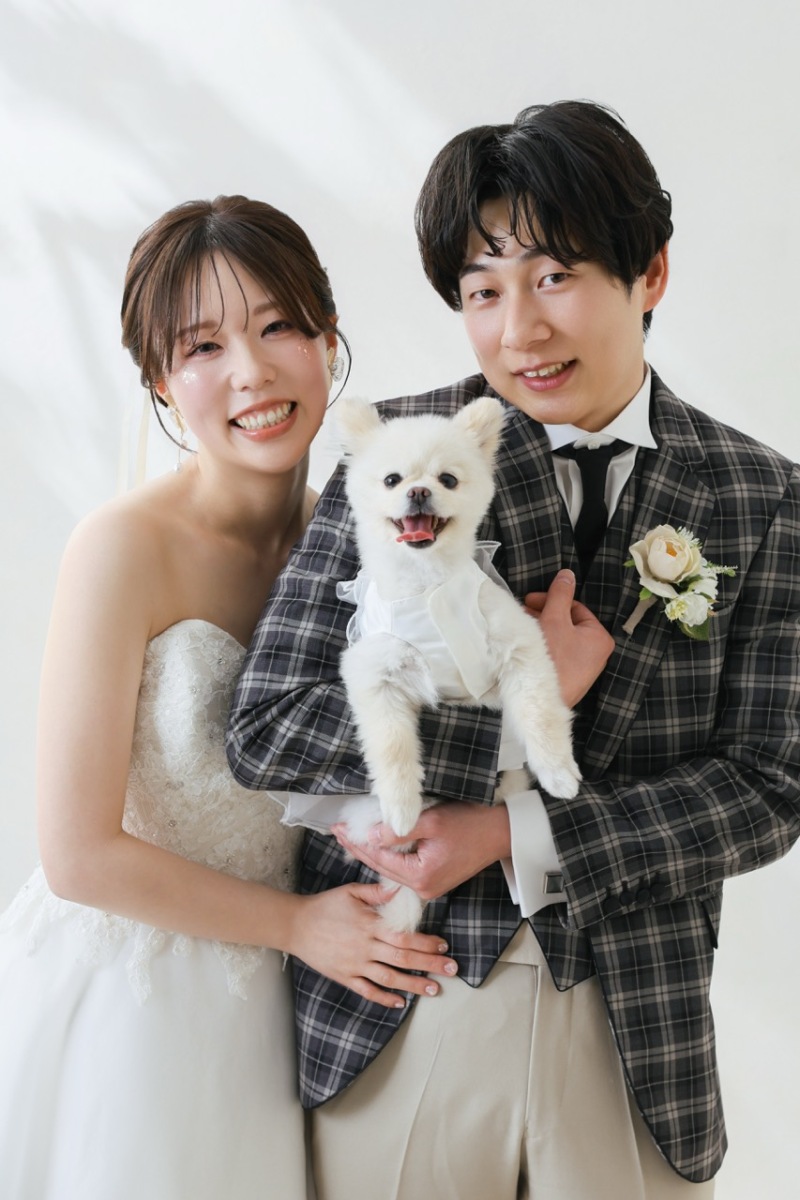 ふたりとワンちゃんで