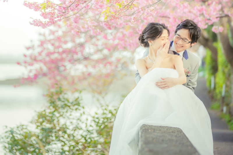 【伊豆の河津桜!プラン】伊豆河津洋装【選べる2箇所】ロケーション<300カットデータ付き>
