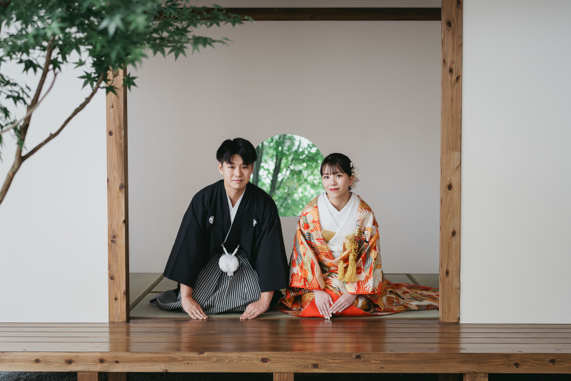 【和装も洋装も贅沢プラン!】屋内庭園スタジオ+洋装スタジオガーデンセット<全データ+20Pアルバムセット>