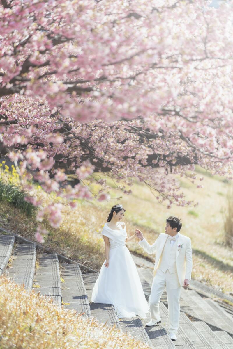 【伊豆の河津桜!プラン】伊豆河津洋装【選べる2箇所】ロケーション<300カットデータ付き>