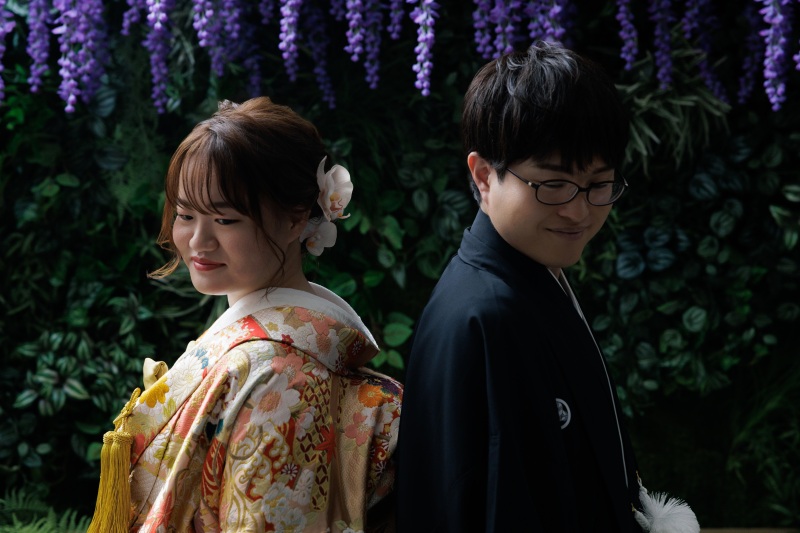 【本格和装和室付きスタジオ】屋内庭園スタジオプラン*データ150カット美肌補正付き