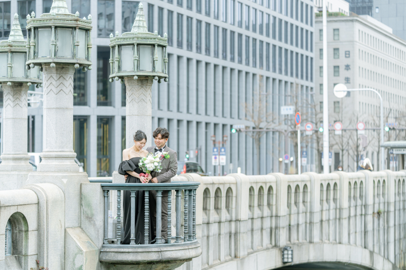水晶橋からお隣の淀屋橋に移動して撮影･:*+.