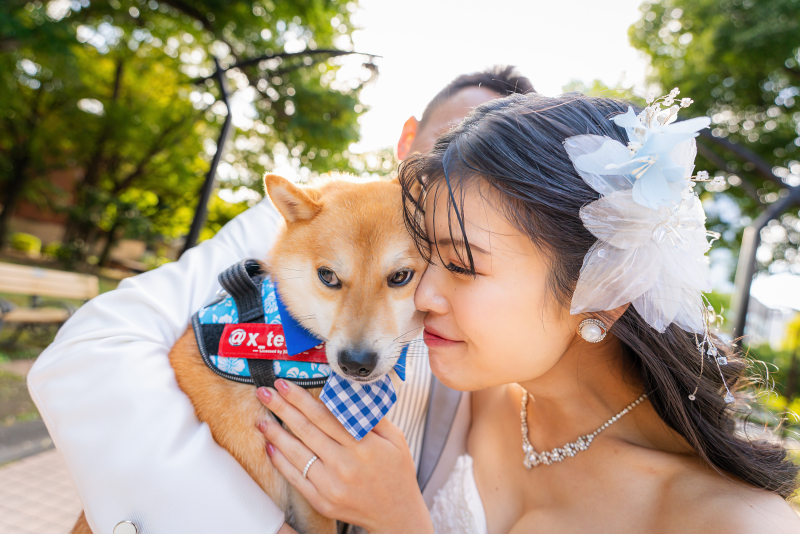 capryフォトウェディング大阪（キャプリィフォトウェディング大阪）_ペットと一緒に撮影できる