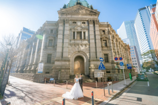 【大さん橋で！☆NIGHT撮影】大桟橋と開港記念会館を巡る、ロケーションフォト