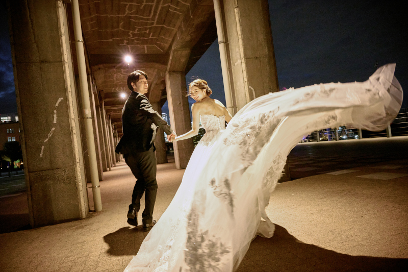 capryフォトウェディング横浜（キャプリィフォトウェディング横浜）_夜景で撮影できる