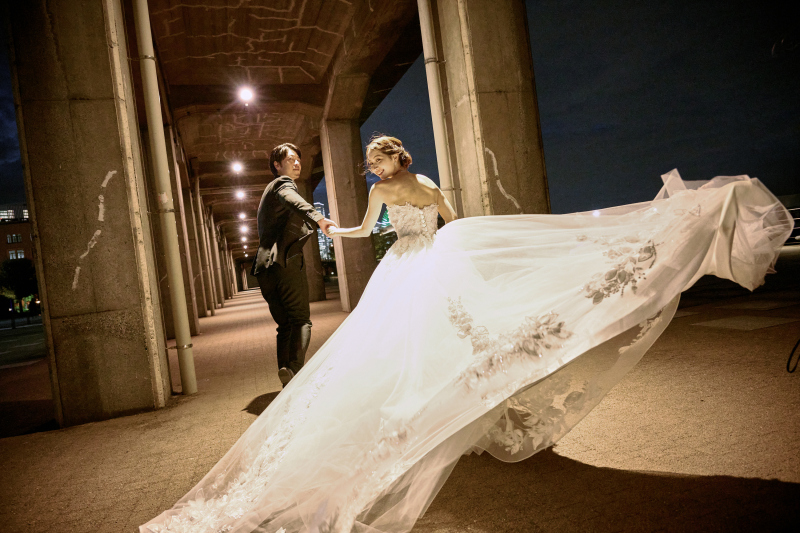 capryフォトウェディング横浜（キャプリィフォトウェディング横浜）_夜景で撮影できる