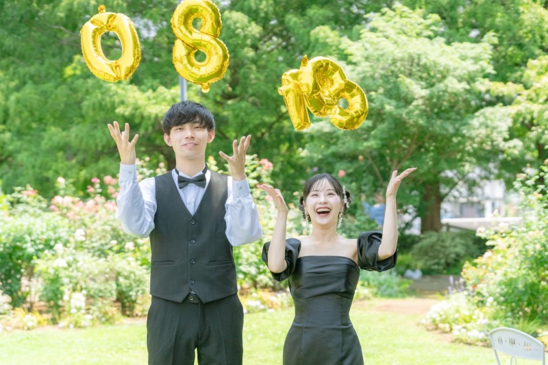 《横浜公園でのロケーション撮影》オリジナルドレスが選び放題◉110カット 140,250円　※申請料込み