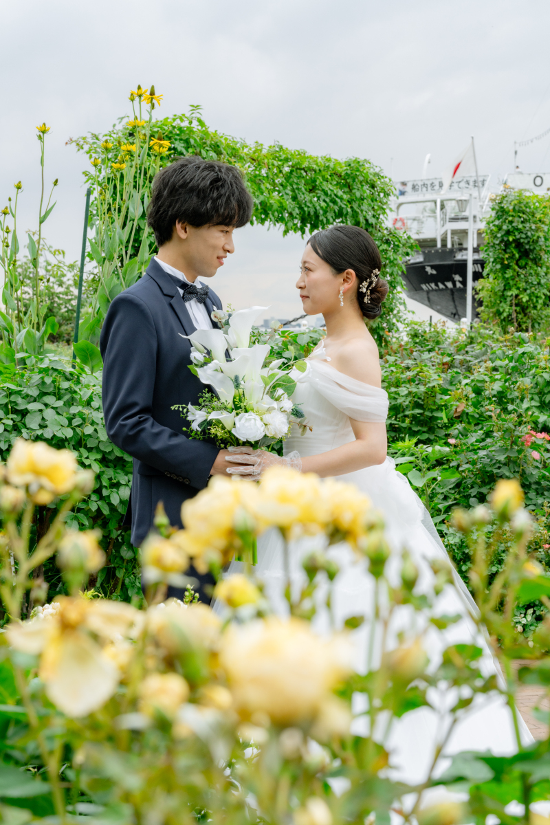 《横浜公園でのロケーション撮影》オリジナルドレスが選び放題◉110カット 140,250円　※申請料込み