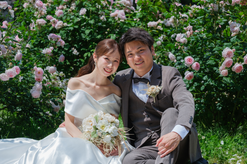 《横浜公園でのロケーション撮影》オリジナルドレスが選び放題◉110カット 140,250円　※申請料込み