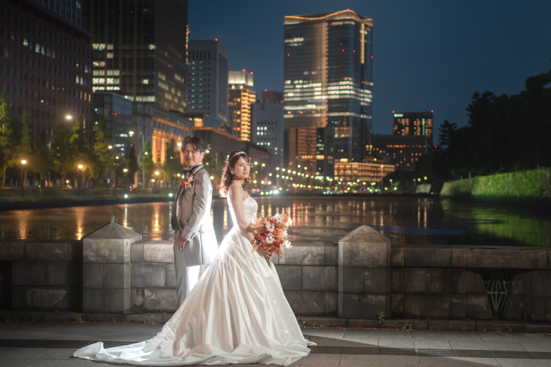 ナイト撮影でもしっかり映えるこだわりの衣装