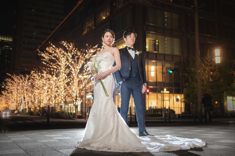 ☆今月ご成約の方限定☆【撮影地が選べる!NIGHT撮影コミコミ60カット】 ◆所要時間:約4時間◆衣装・ヘアメイク・着付け込み