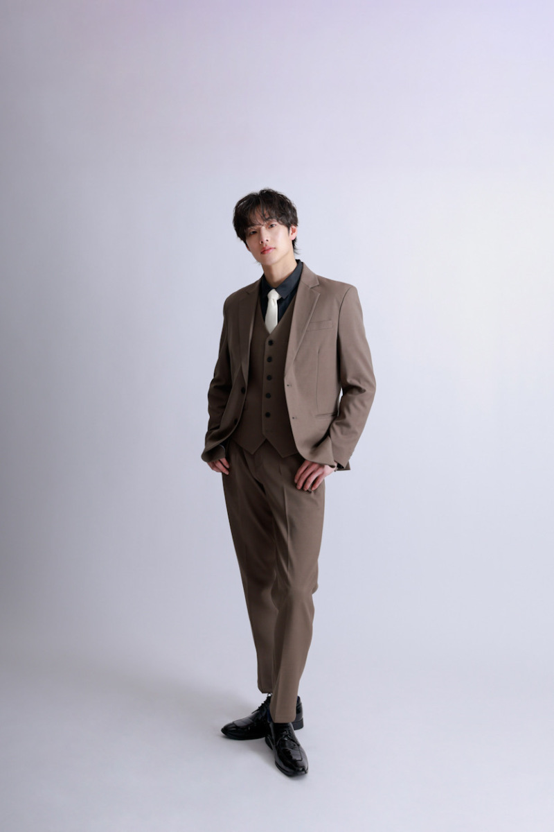 ブラウン&times;ベージュネクタイ