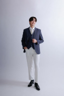 グレー&times;ホワイト