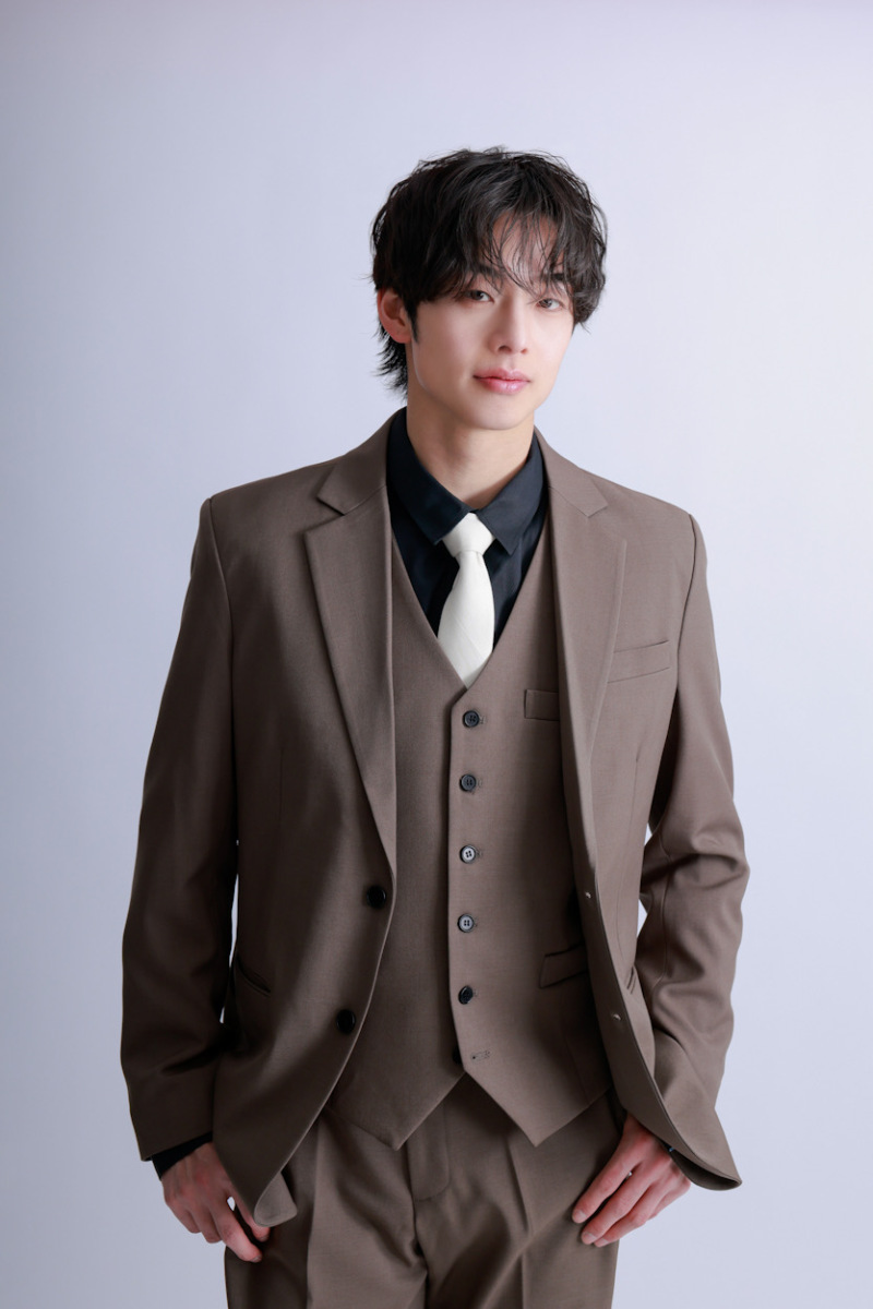 ブラウン&times;ベージュネクタイ