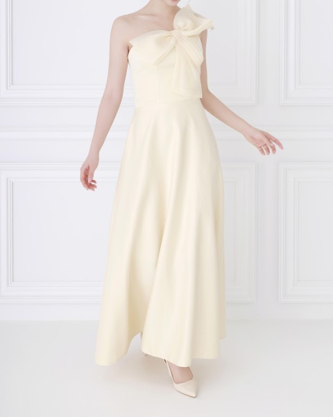 WD_001 セニアリボンワンショルダードレス