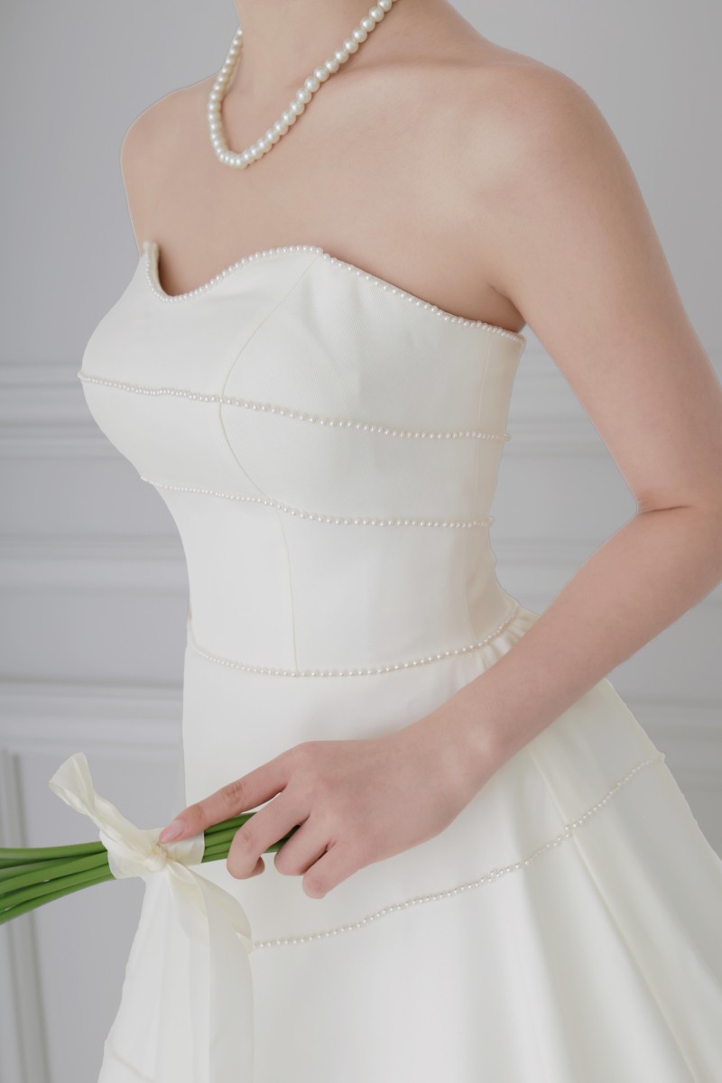 WD_011 アーティドパールチューブトップドレス