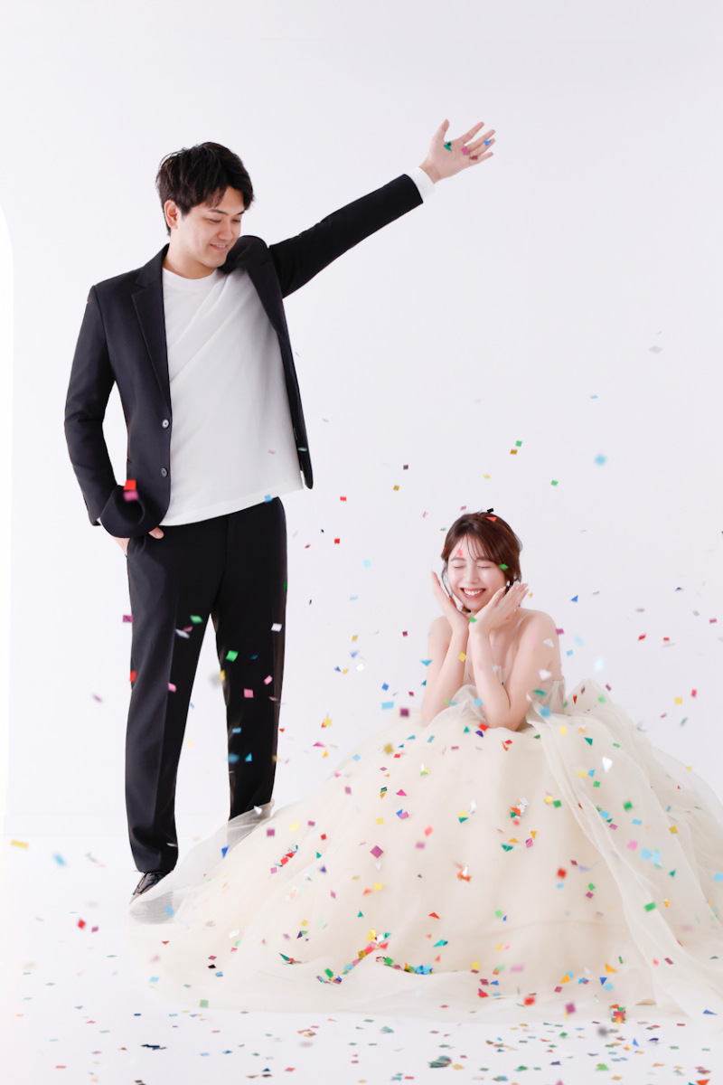 ラストはコンフェッティで楽しく！