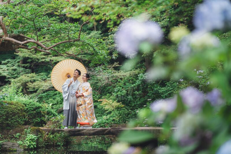 【衣装追加料金なし】甘泉園ロケーション|衣装選び放題×100カット×ヘアメイク込。風情豊かな日本庭園で心に残る和装撮影を。
