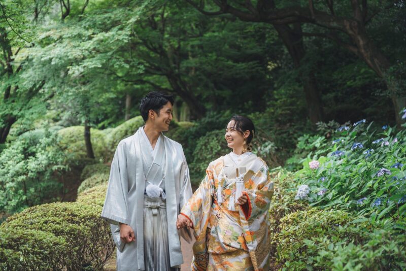 【衣装追加料金なし】甘泉園ロケーション|衣装選び放題×100カット×ヘアメイク込。風情豊かな日本庭園で心に残る和装撮影を。