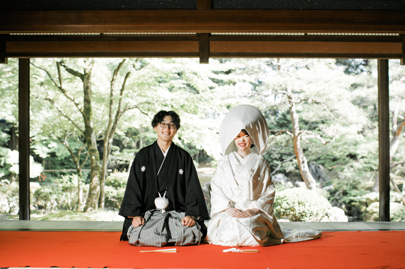 綿帽子でかっちりと