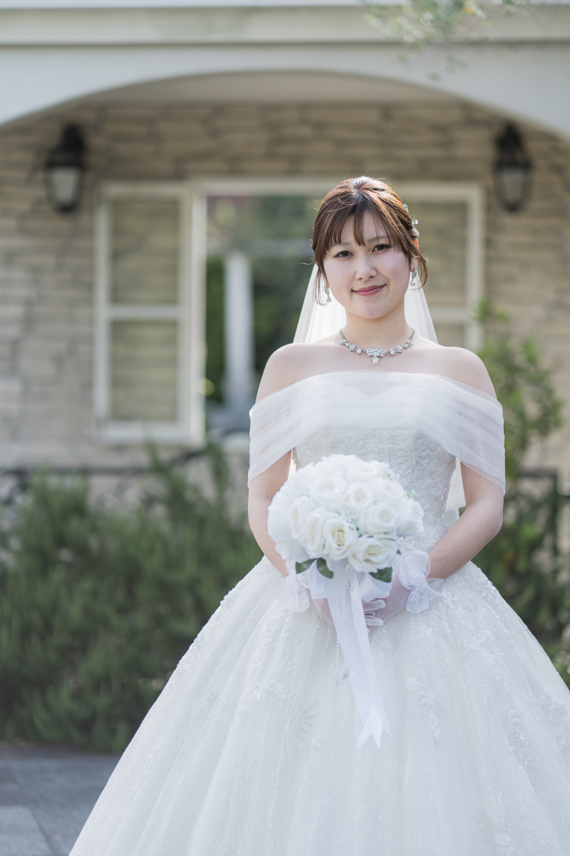新婦様のソロカットもしっかり残して◎
