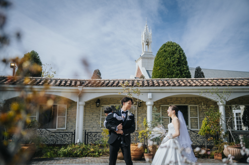 お子様と新郎新婦様のファーストミート