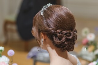 新婦ヘアセット