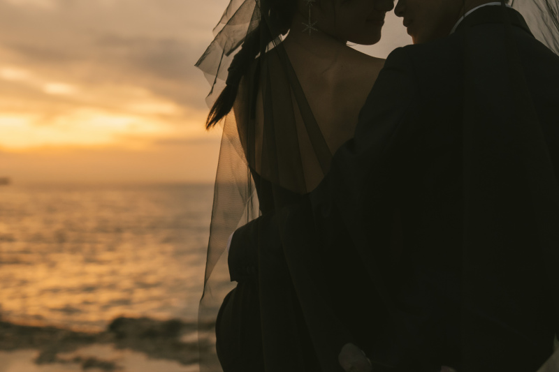 ヴェールをつけての撮影も可能です♡