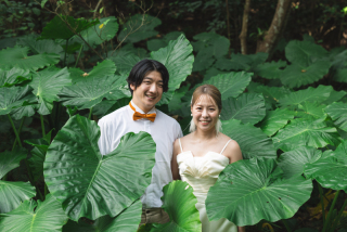 【価格重視の方へ♪ 】衣裳持ち込みプラン◇大迫力のガジュマルバック☆3時間程度の２ヶ所撮影☆１５０カット保証 ドローン撮影付き
