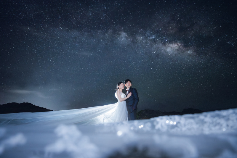 星空ウェディングフォト１５カット保証