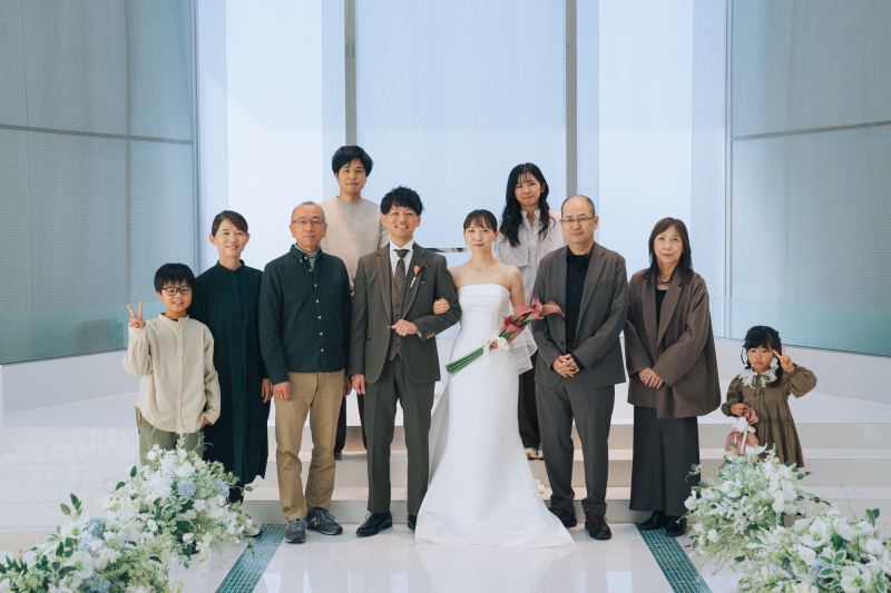 ご両家様と集合写真
