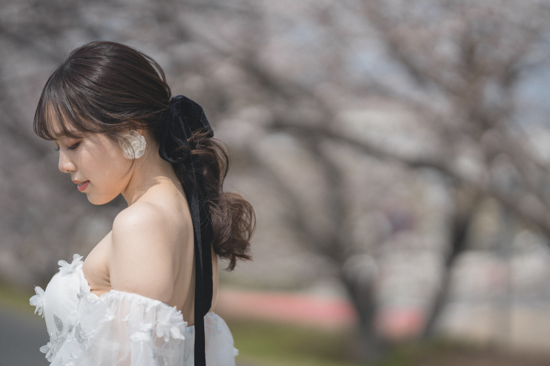 新婦様のヘアセットやアクセサリーも映えます♩
