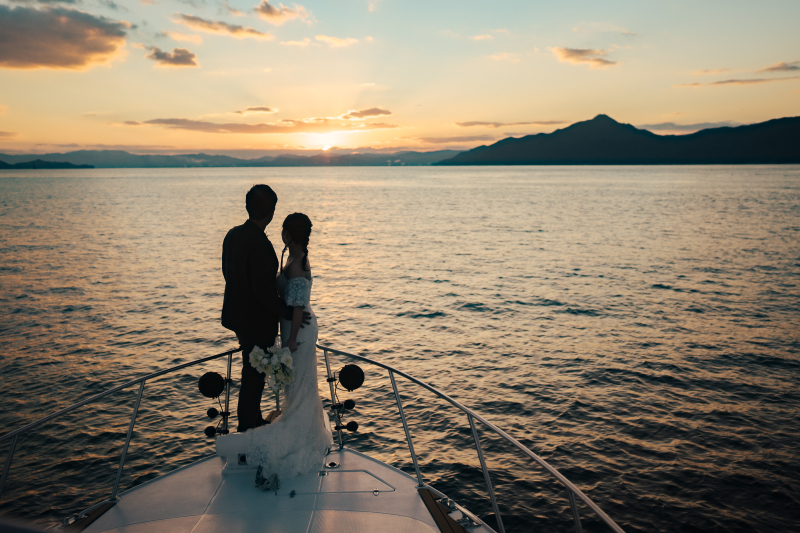 N wedding hiroshima_夜景で撮影できる