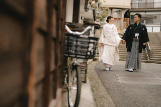 N wedding hiroshima_【宮島ロケーション】和装でめぐる宮島街並み撮影