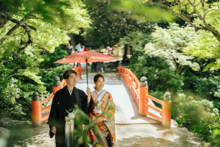 N wedding hiroshima_【宮島ロケーション】和装でめぐる宮島街並み撮影