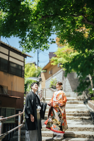N wedding hiroshima_【宮島ロケーション】和装でめぐる宮島街並み撮影