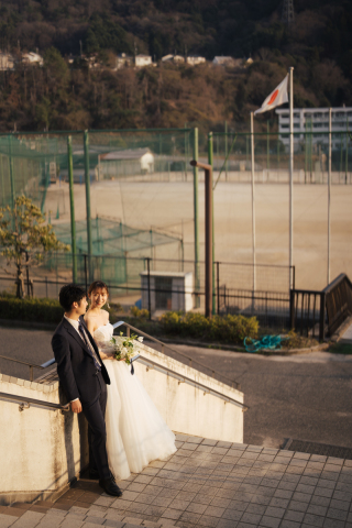 N wedding hiroshima_【ふたりらしさを残す】街撮りフォト