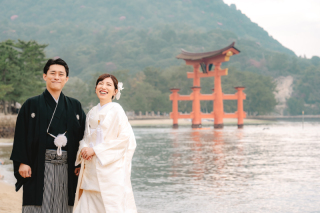 N wedding hiroshima_【宮島ロケーション】和装でめぐる宮島街並み撮影
