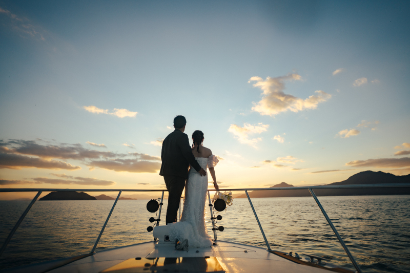 【先着5組限定価格！】瀬戸内海クルーズ撮影Plan｜ドレス1点｜オープニングムービー撮影付き｜ウェルカムボードプレゼント！