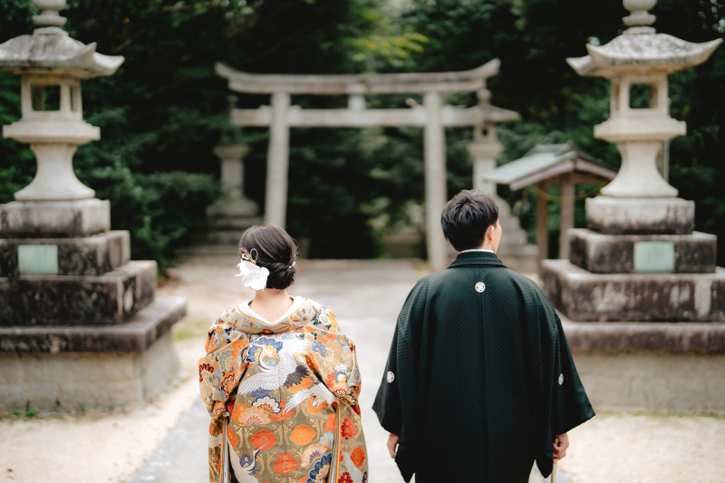 【結】和装1点｜庭園や神社などお好きなロケ地1ヵ所