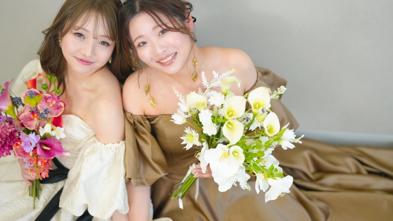  【petit photo plan】ドレス1点｜dress by Nのサロン内スタジオ｜前撮りやエンゲージフォトにも◎