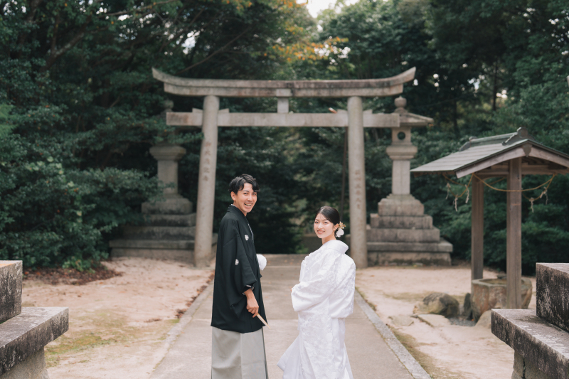 【結】和装1点ドレス1点｜庭園or神社or城1ヵ所+ロケ2ヵ所｜ オープニングムービー撮影付き★