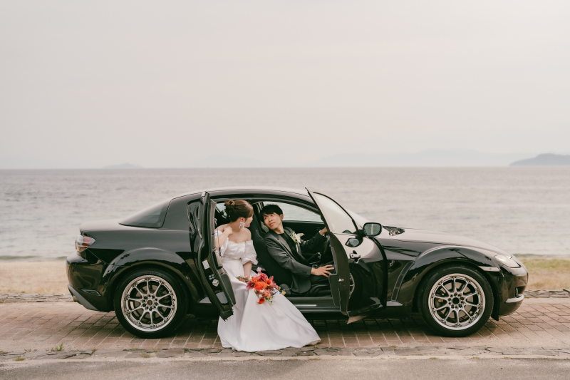 【Lulu】ドレス1点｜愛車と撮影◎｜ドローンを使用したオープニングムービー撮影付きplan