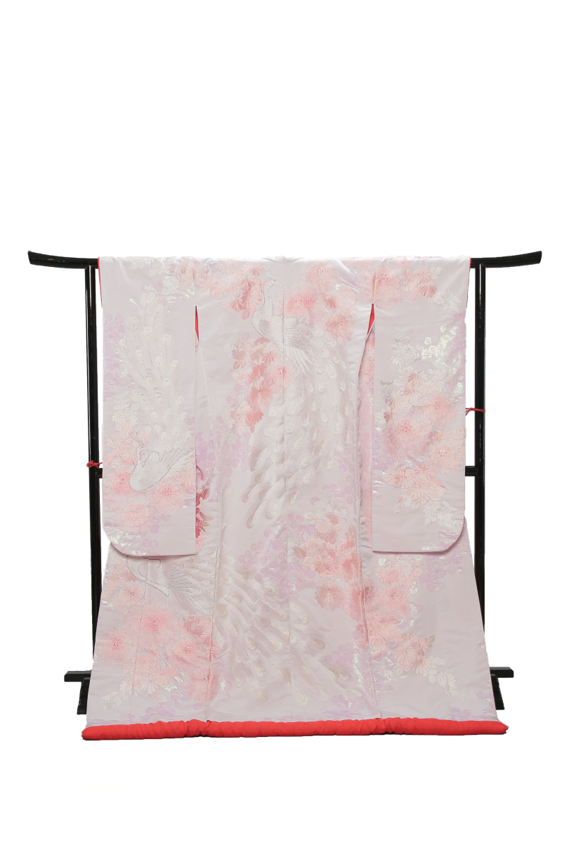 色打掛（淡いピンク）